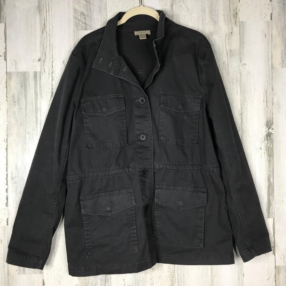 💜 LOFT all-season utility cargo jacket size Large